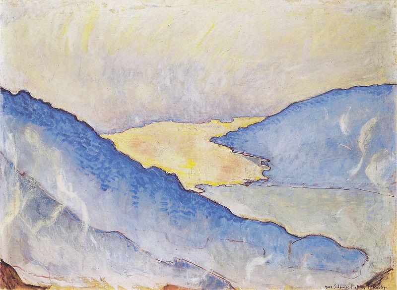 Ferdinand Hodler Abendnebel am Thunersee oil painting picture